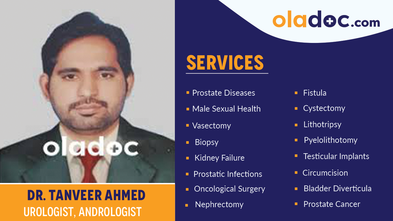 Services provided by Dr. Tanveer Ahmed